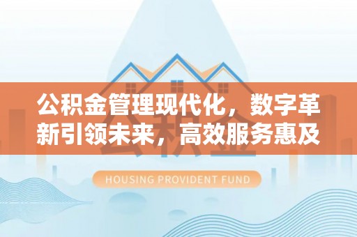青神公积金管理现代化，数字革新引领未来，高效服务惠及民生