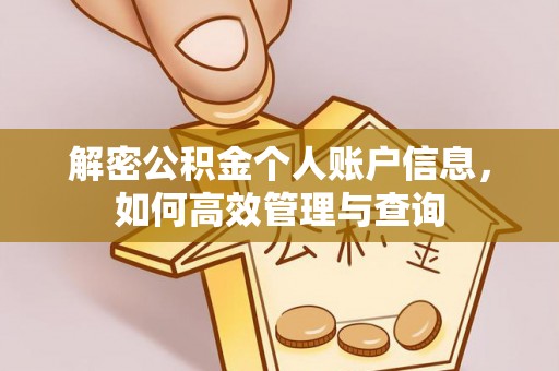 青神解密公积金个人账户信息，如何高效管理与查询